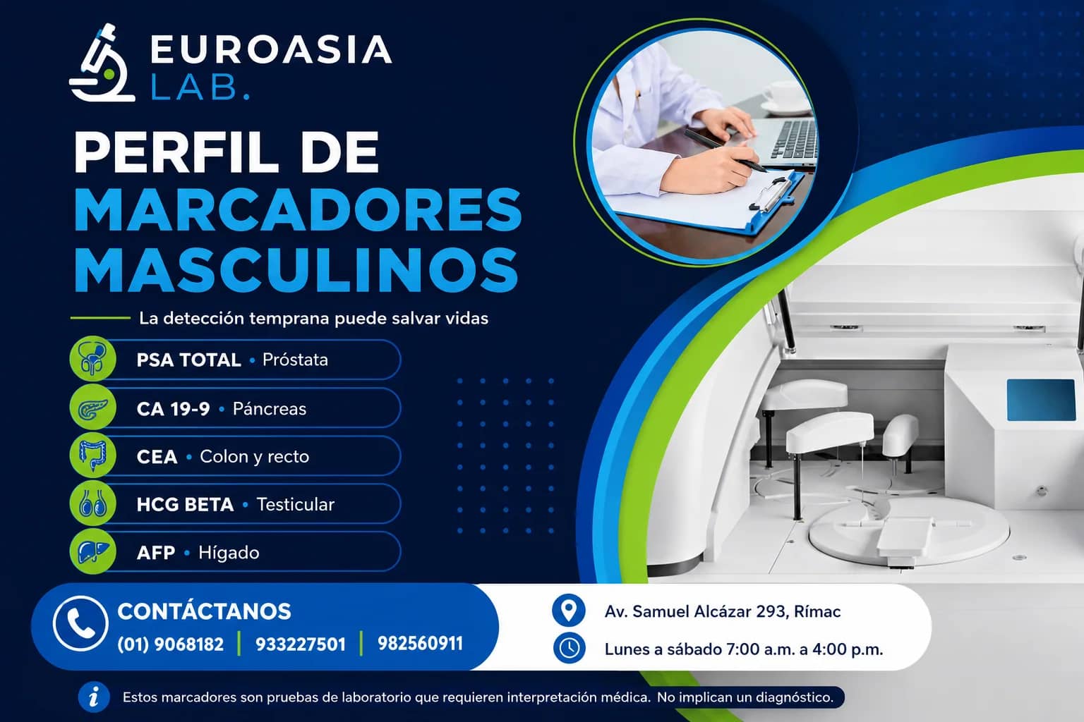 Anuncio de Euroasia Lab: Perfil de marcadores masculinos