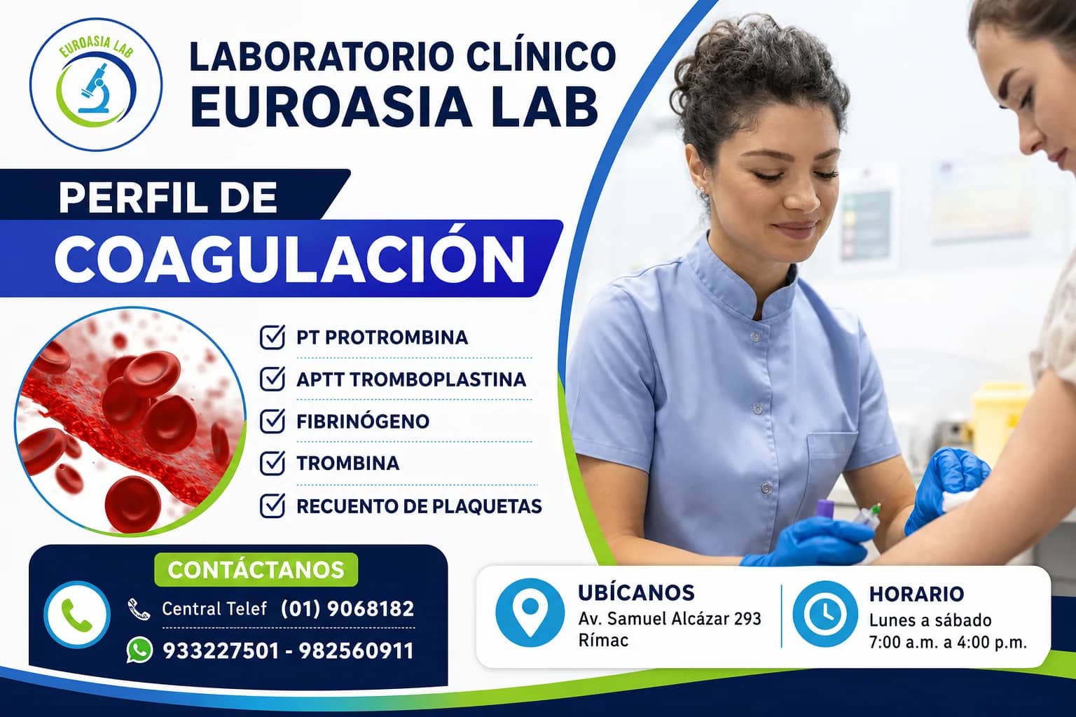 Anuncio de Euroasia Lab: Perfil de coagulación