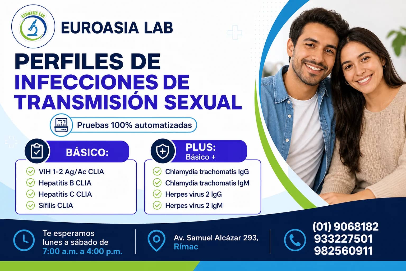 Anuncio de Euroasia Lab: Perfiles de infecciones de transmisión sexual