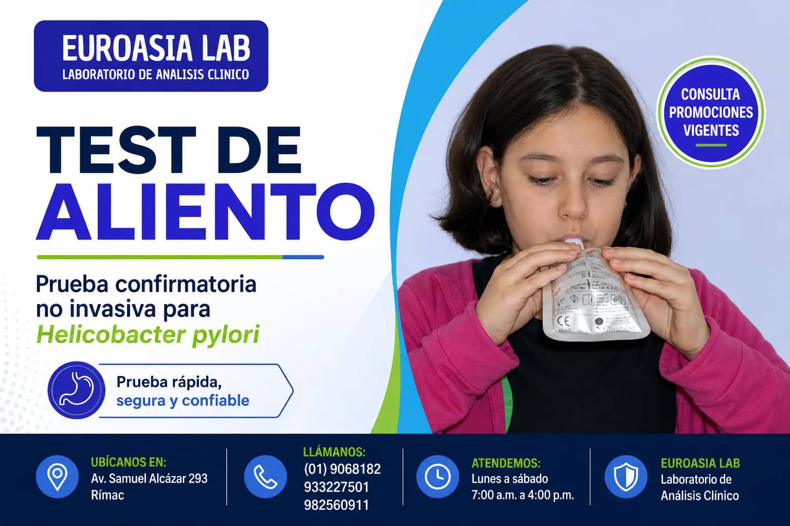 Anuncio de Euroasia Lab: Test de aliento